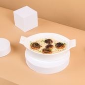 Scallop Baked Mushroom With Rosemary Creamy With White Sauce