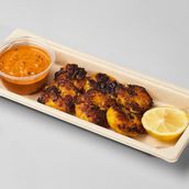 Grilled shrimp with dynamite sauce
