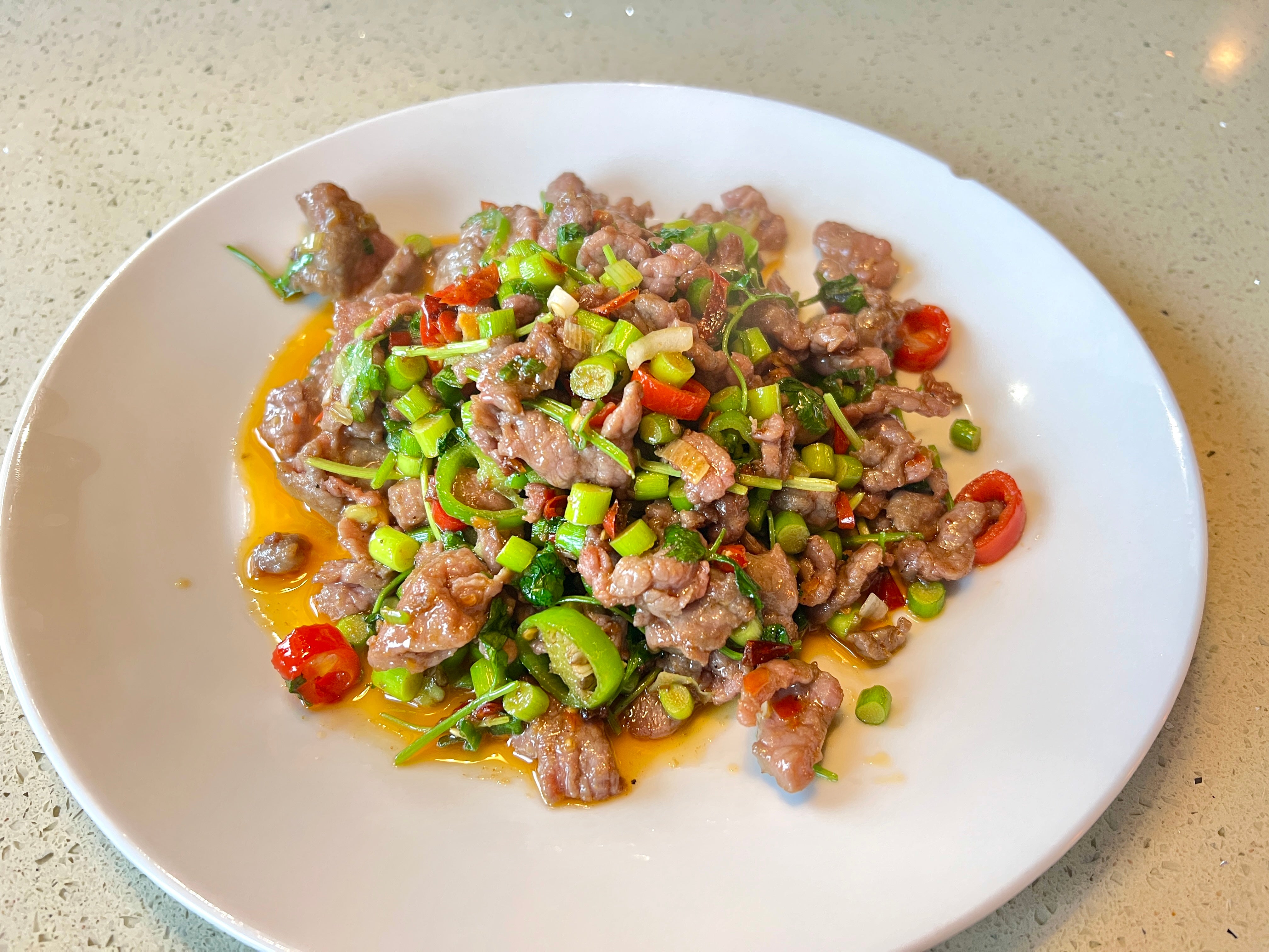 Stir Fried Beef with Coriander
