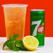 7UP Peach Mojito