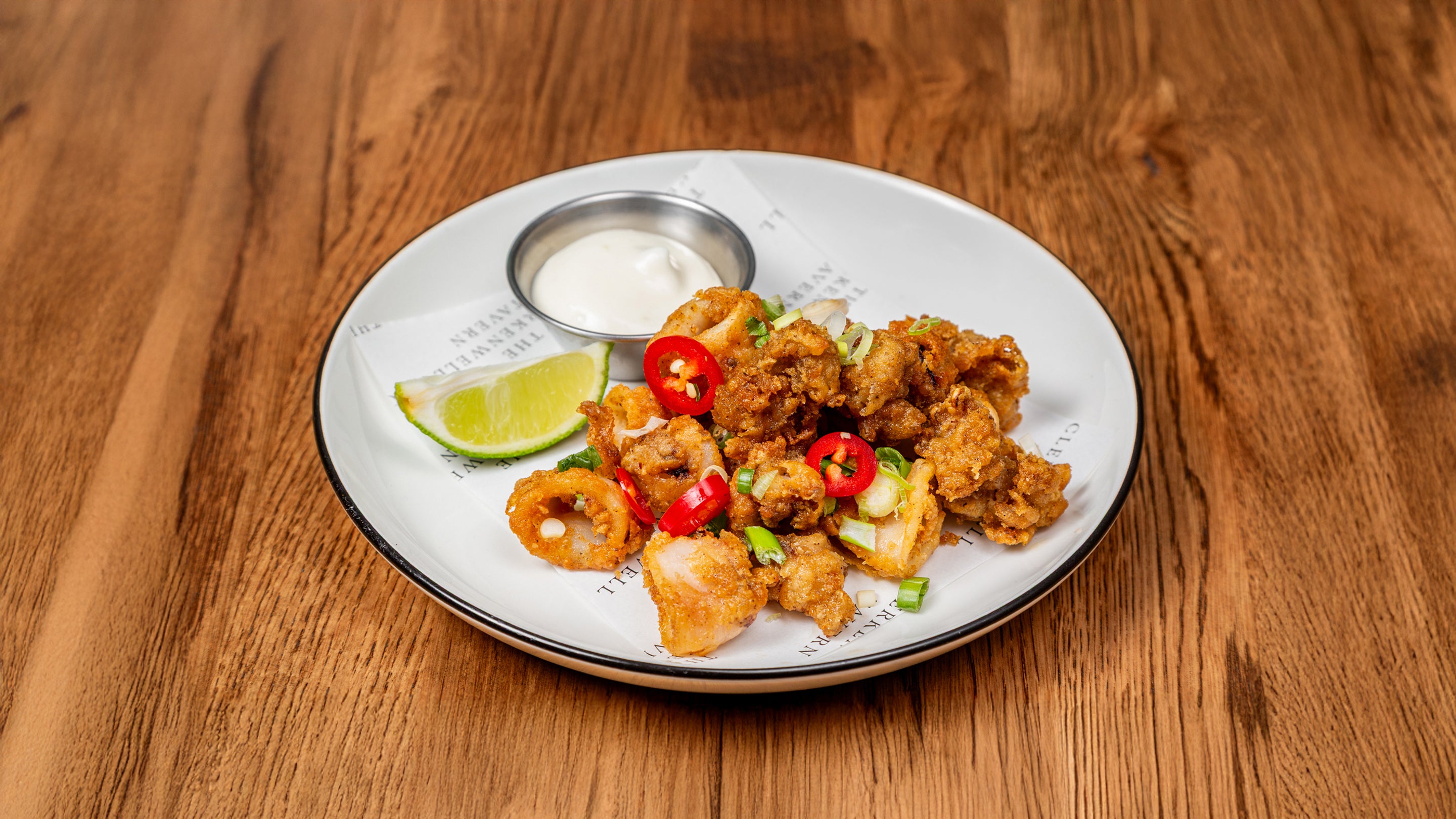 Salt and Pepper Squid and Lime Aioli