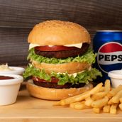 Special Vegetable Burger Meal