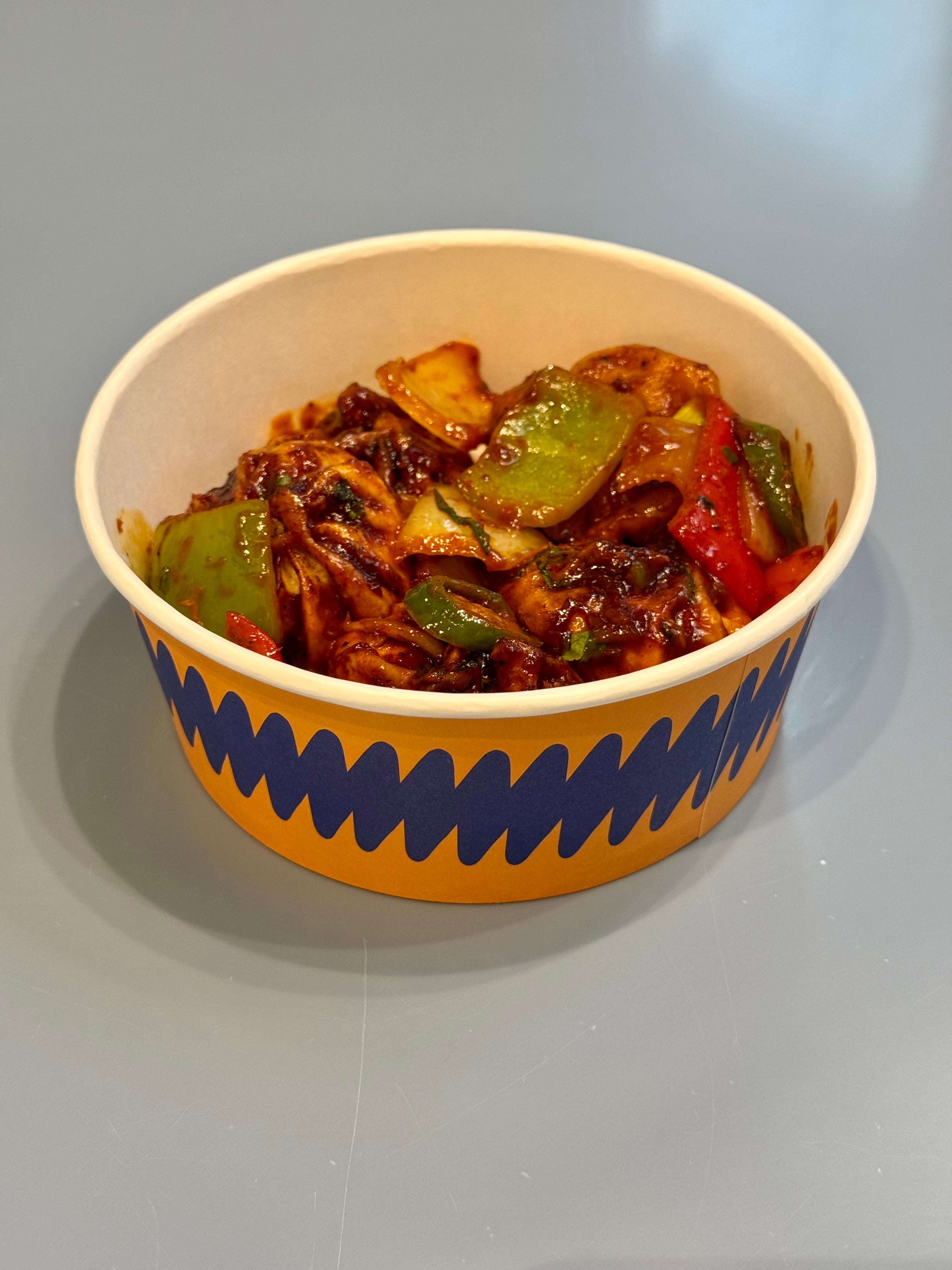Vegetable chilli Momo (half plate, 5pcs)
