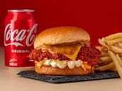 Buffalo Chilli Chicken Burger Combo