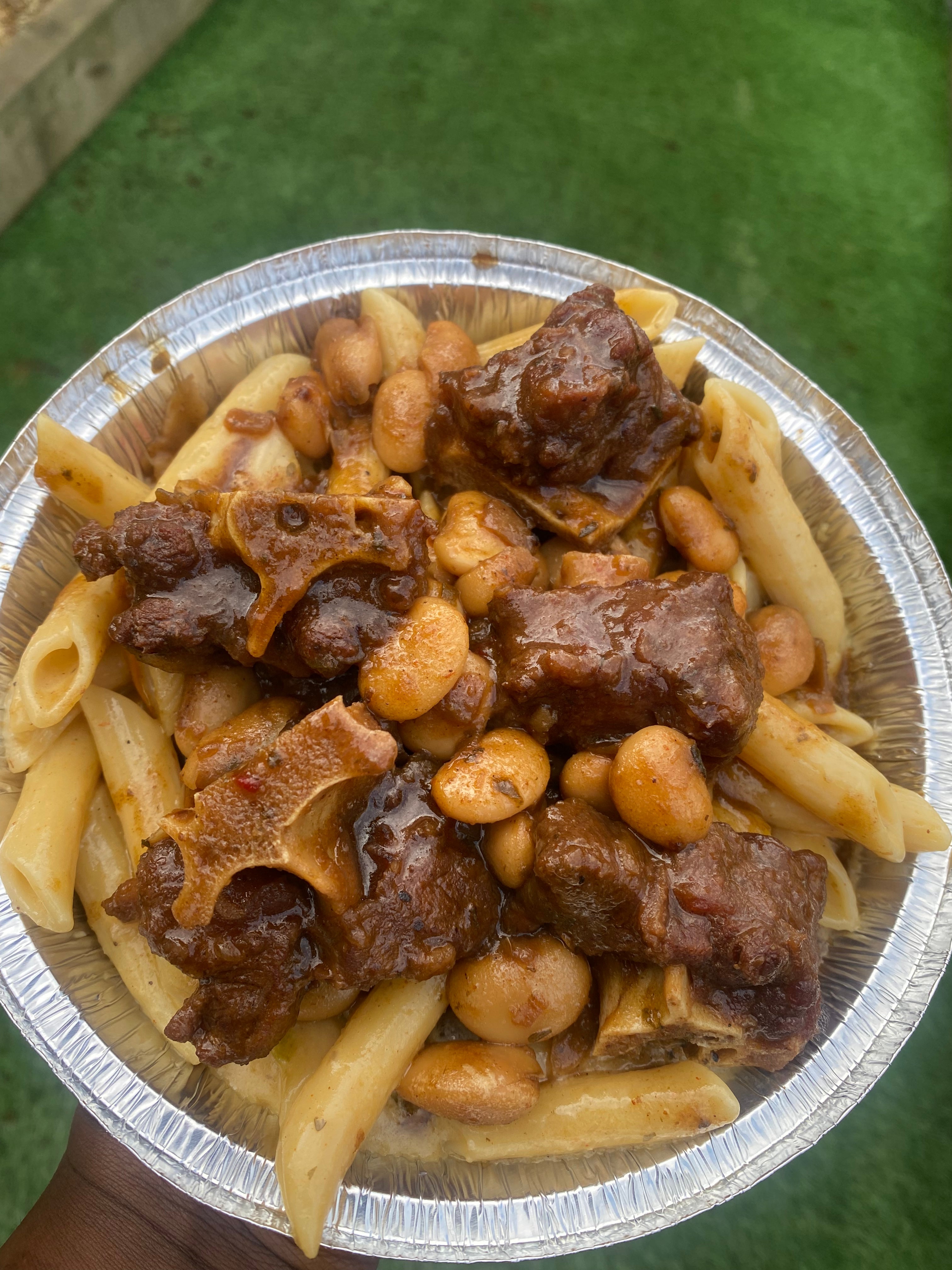 Rasta Pasta with Oxtail