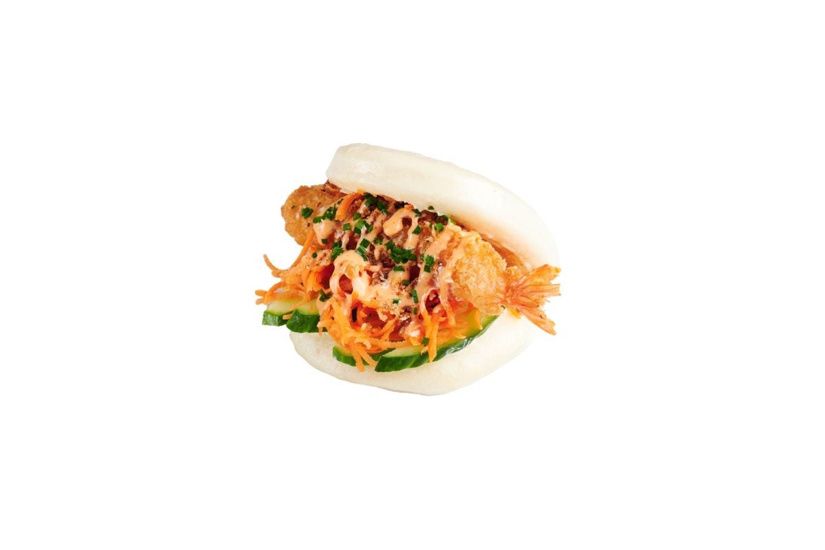 Crispy Shrimp, Sriracha Mayo Bao Bun