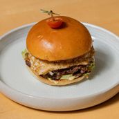 Beef Mushroom Teriyaki Smash Burger 