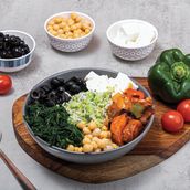 Mediterranean Chickpeas And Feta Salad 