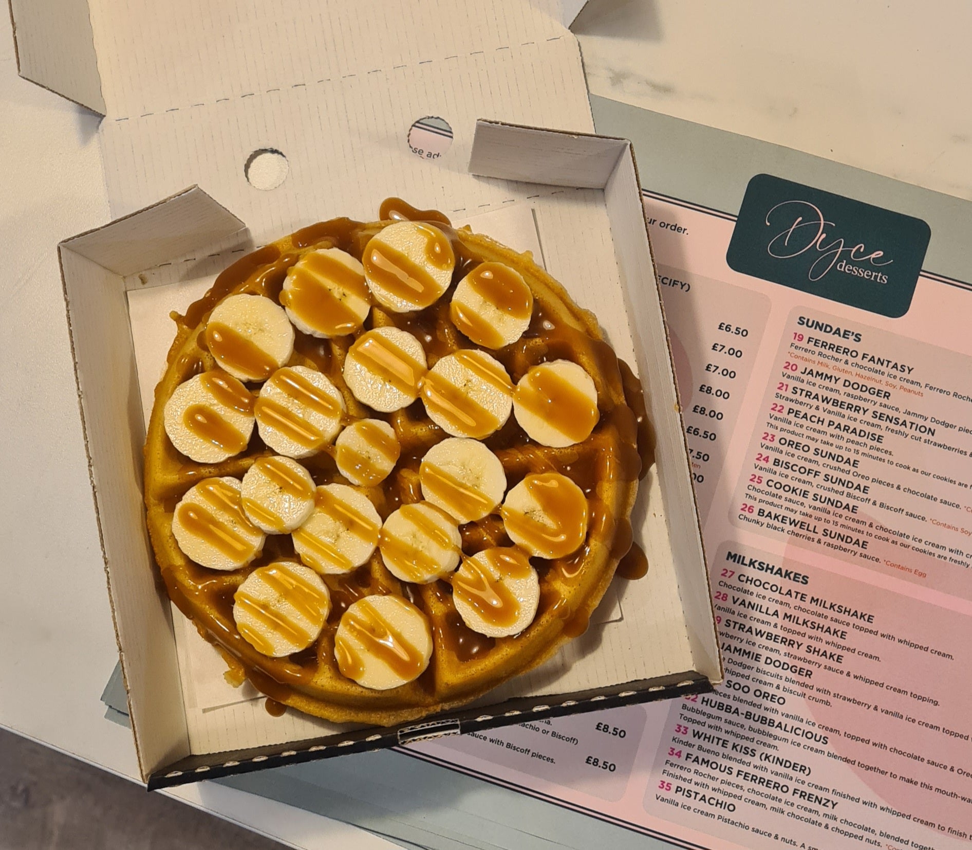 2 for £10 Banoffee Waffles