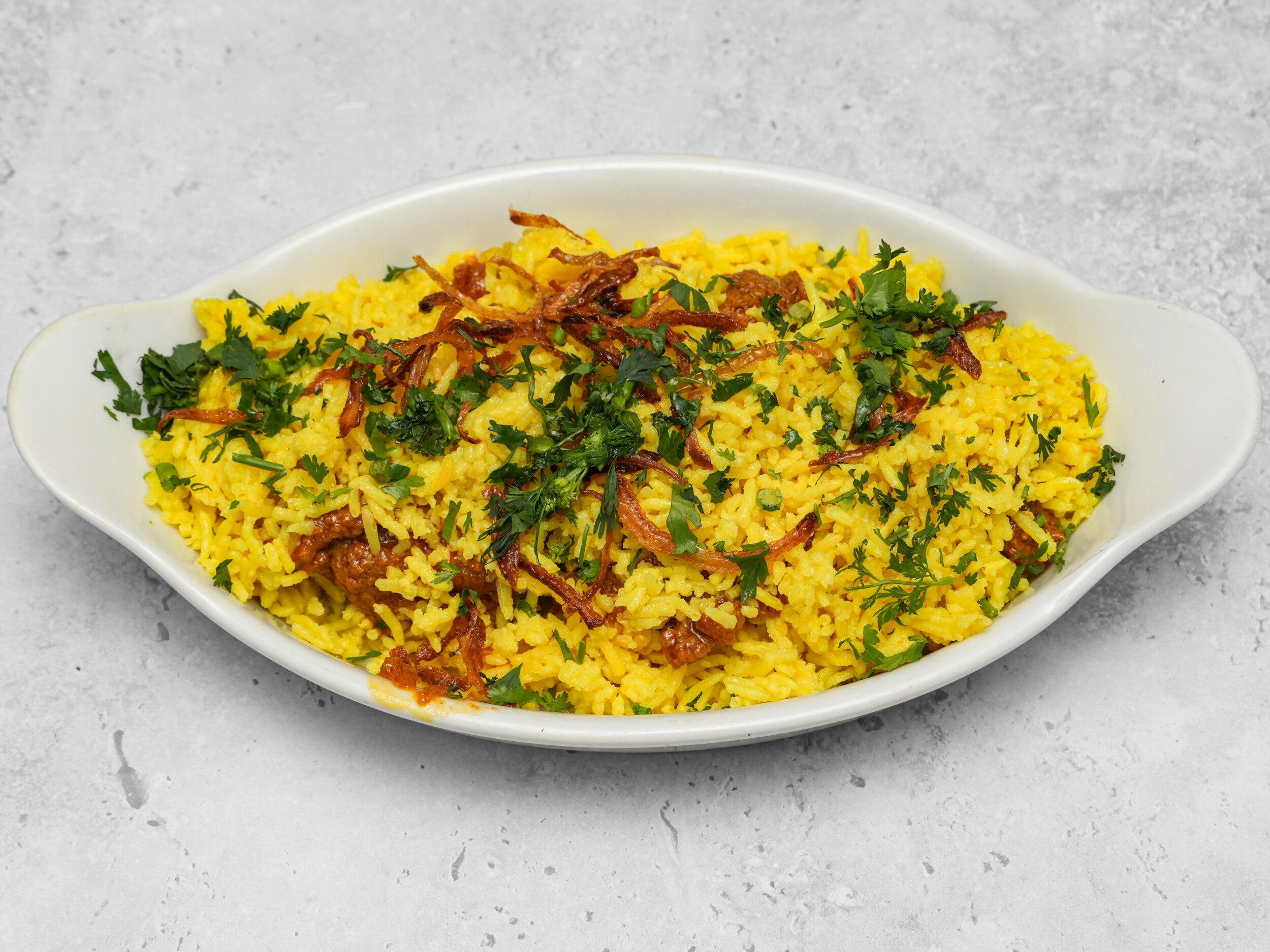 Hyderabadi Chicken or Lamb Dum Biryani