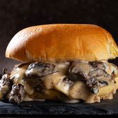 Swiss Mushroom burger