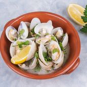 Pan Fried Clams, Lemon, Garlic, A Bolhao Pato