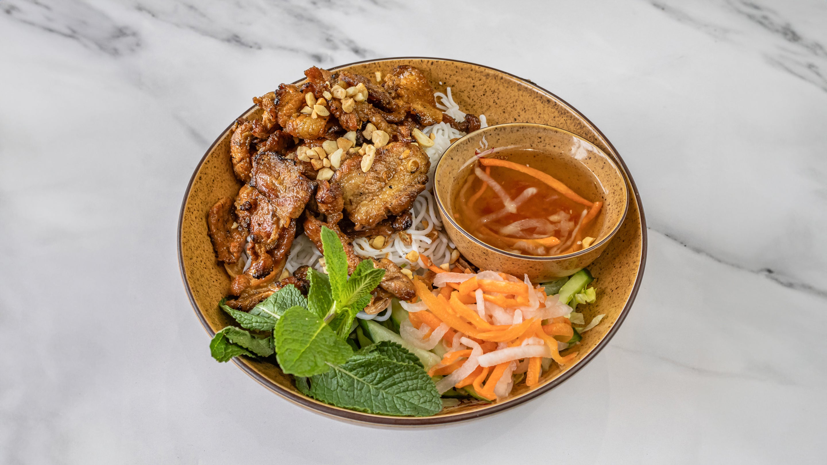 Grilled Pork Belly Dry Noodle