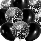 Set of Black Balloons 