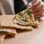 Mix Green Veg With Cheese Gozleme