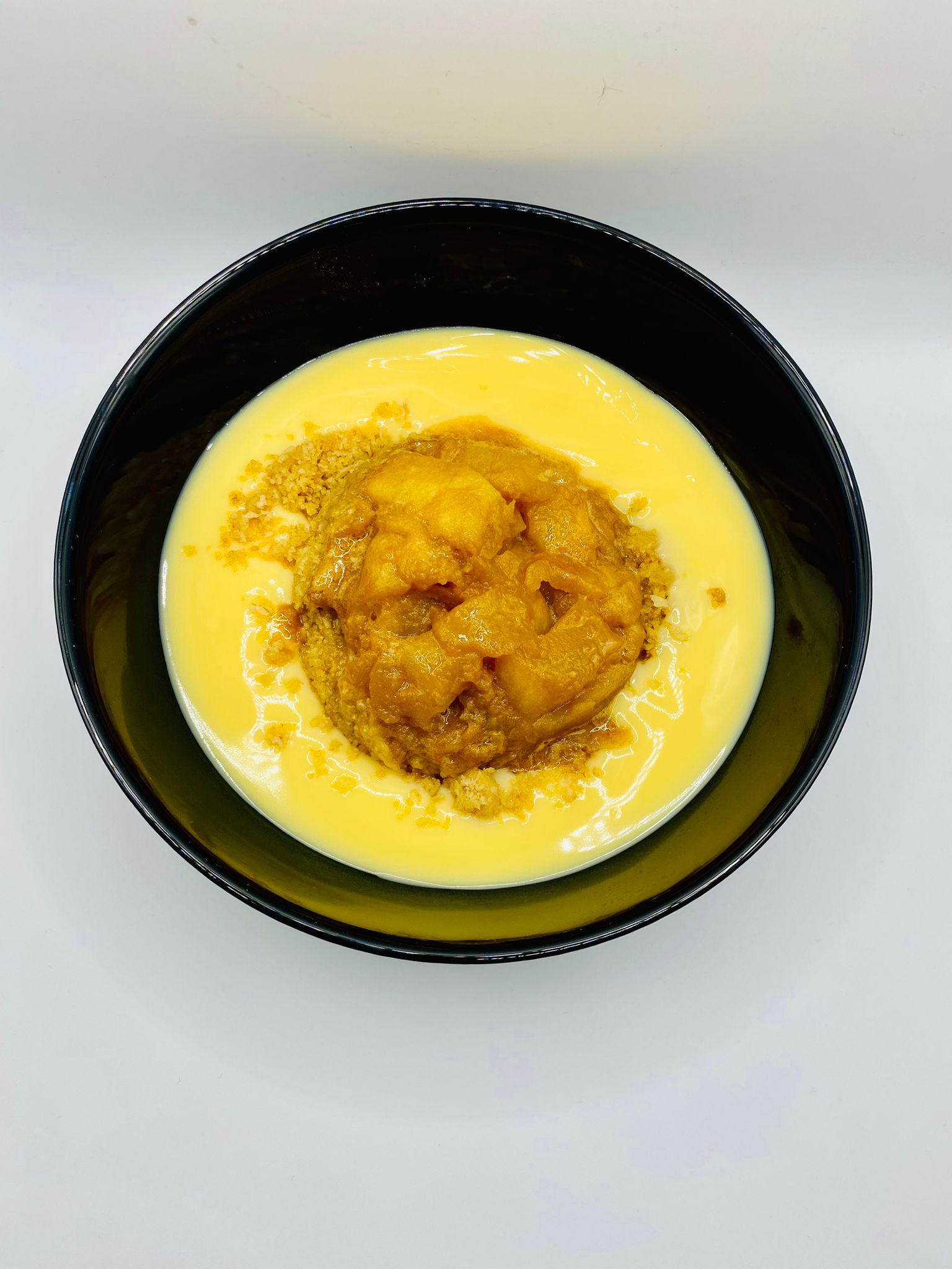 Apple Crumble with Custard