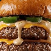 Double Beef Burger With Jalapeño
