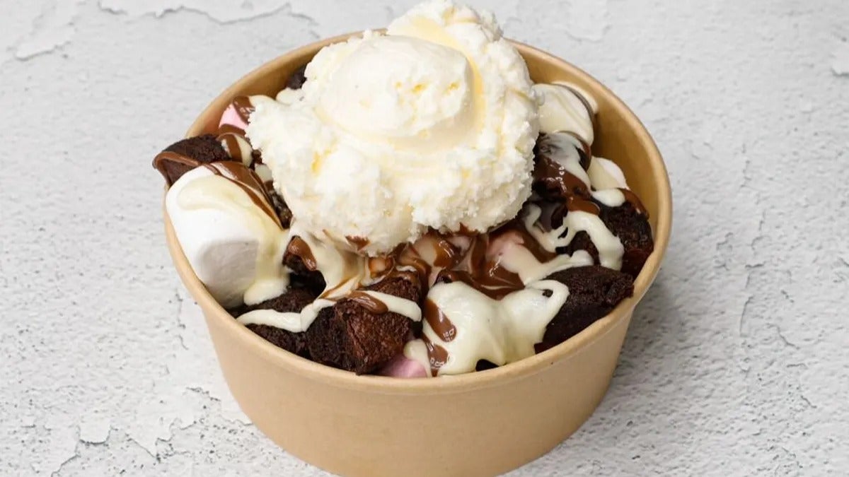 Brownie and Marshmallow Bowl