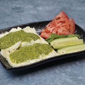 Halloumi with pesto