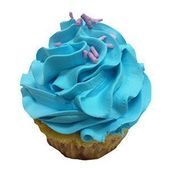 Aqua Blue Mini Cupcake