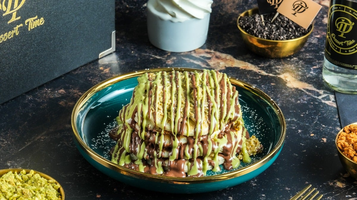 Knafeh Pancake Stack
