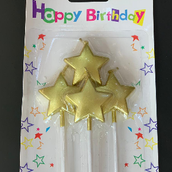 Golden Star Candle