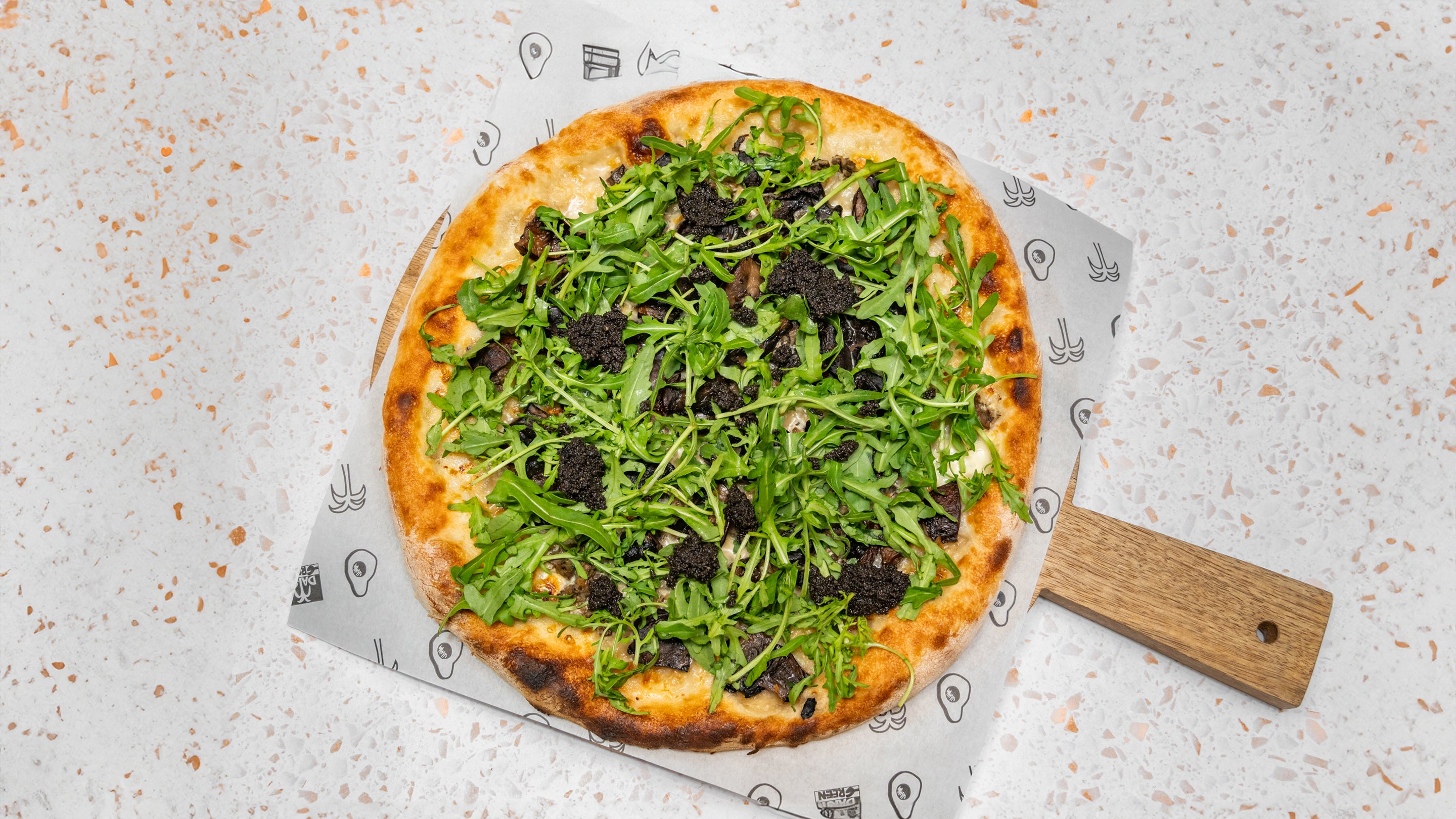 Black truffle pizza