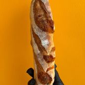 Cheddar and Olive Sourdough Baguette