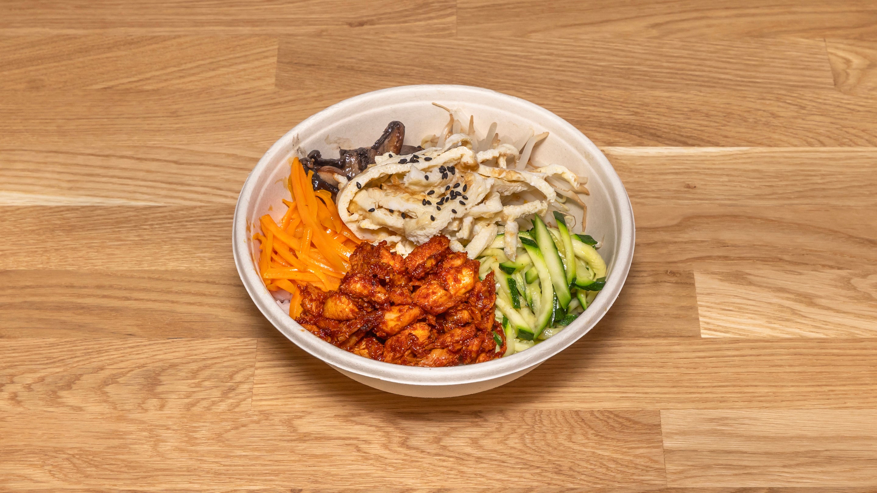 Spicy chicken Bibimbap-Halal