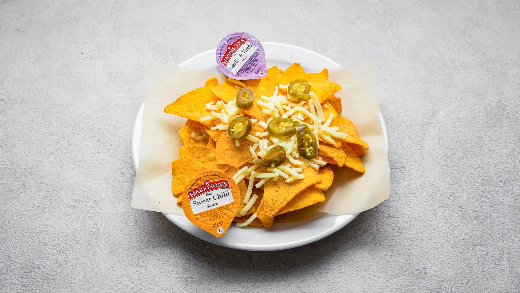 Cheesy Nachos (v)