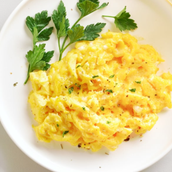 2 Eggs Scrambled Plain