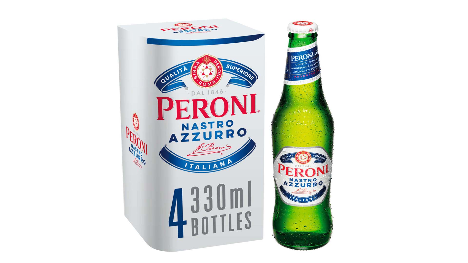 Peroni x 4 330ml Bottles