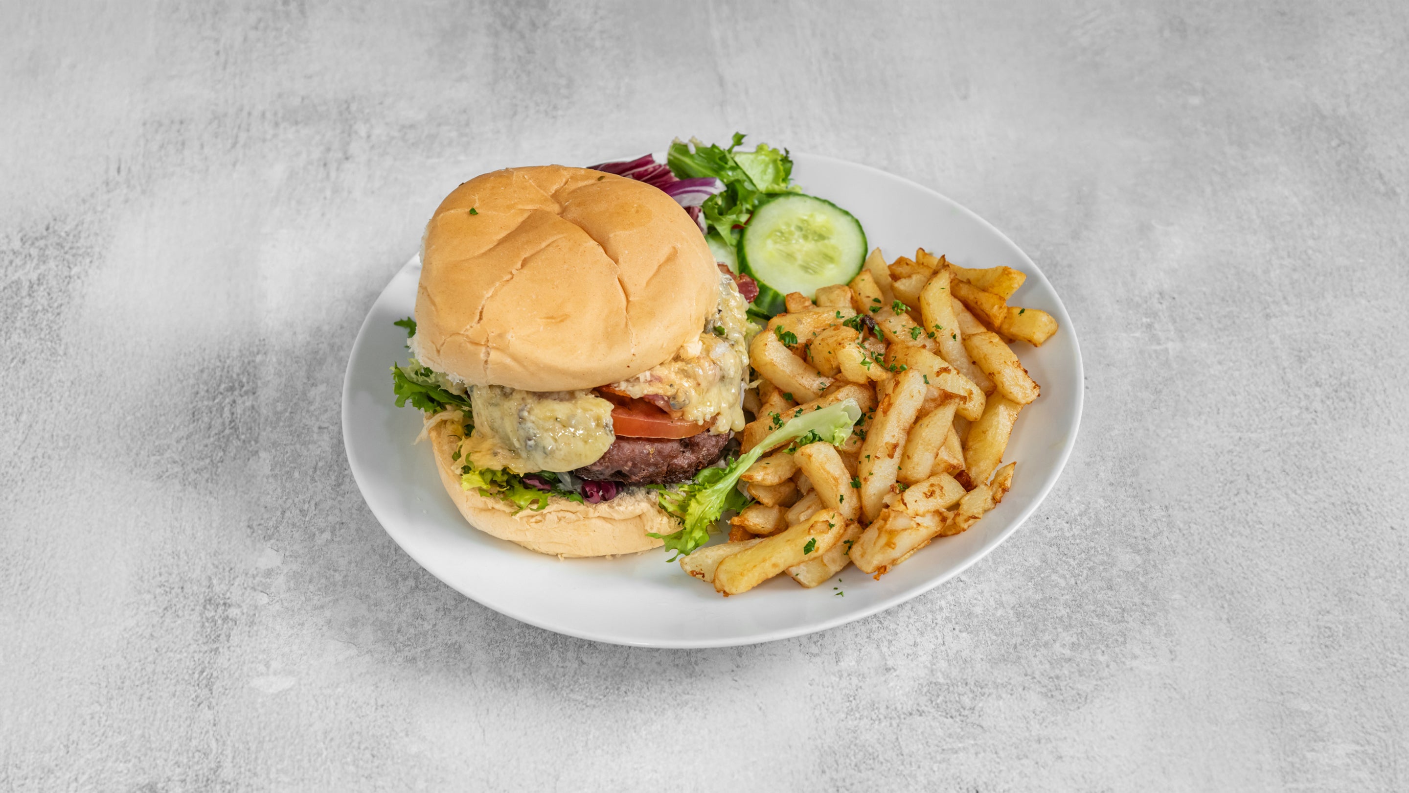 'Moo and Blue' Burger