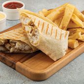 NEW Battered Chicken Wrap and  Chips