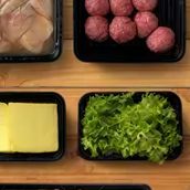 10 Beef sliders & 10 Chicken Sliders Burger Box  BBQ