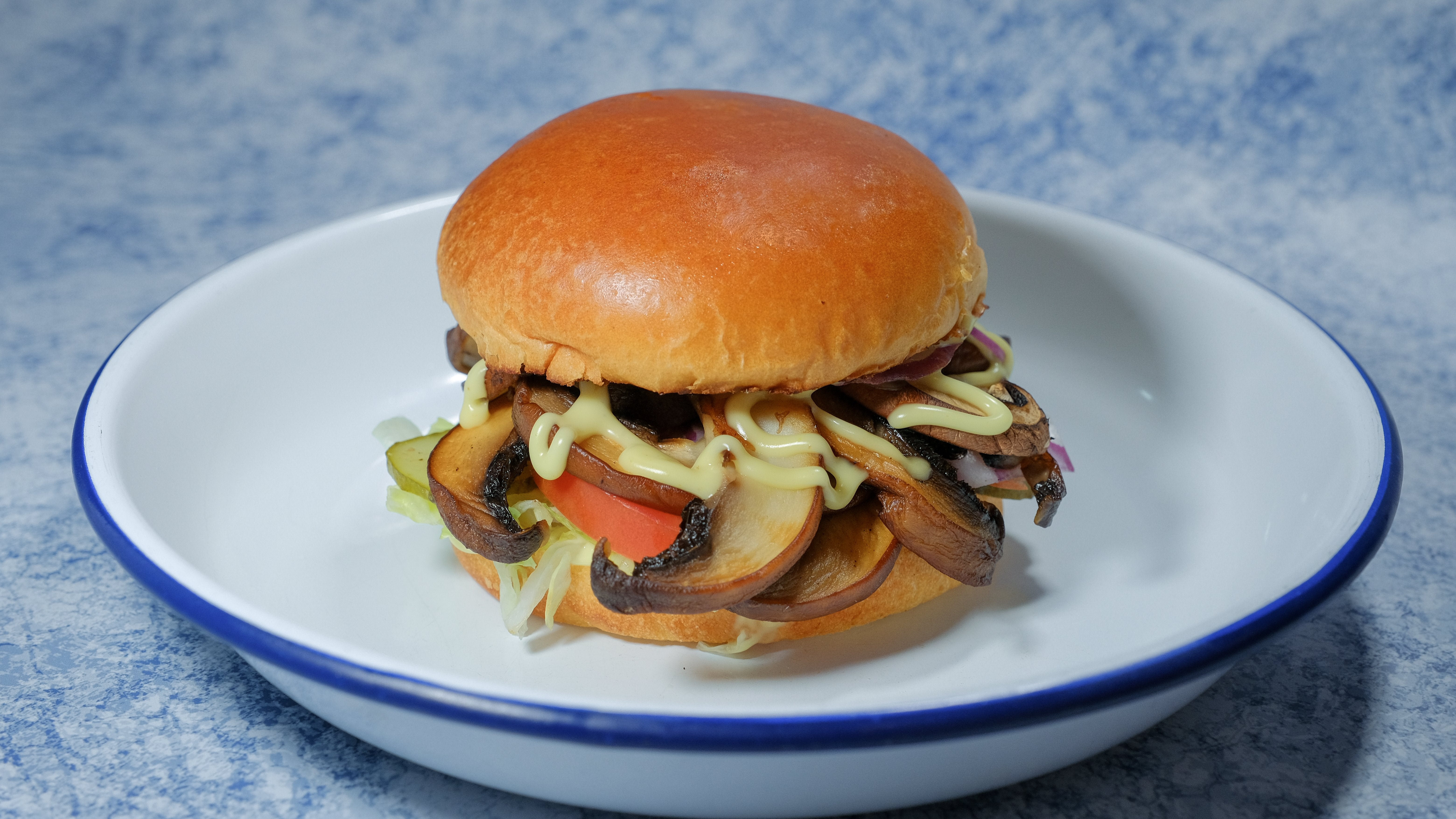 Grilled Mushrooms Burger