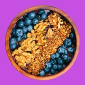 Nutty Blue Bowl