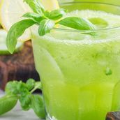 Lemon with mint juice