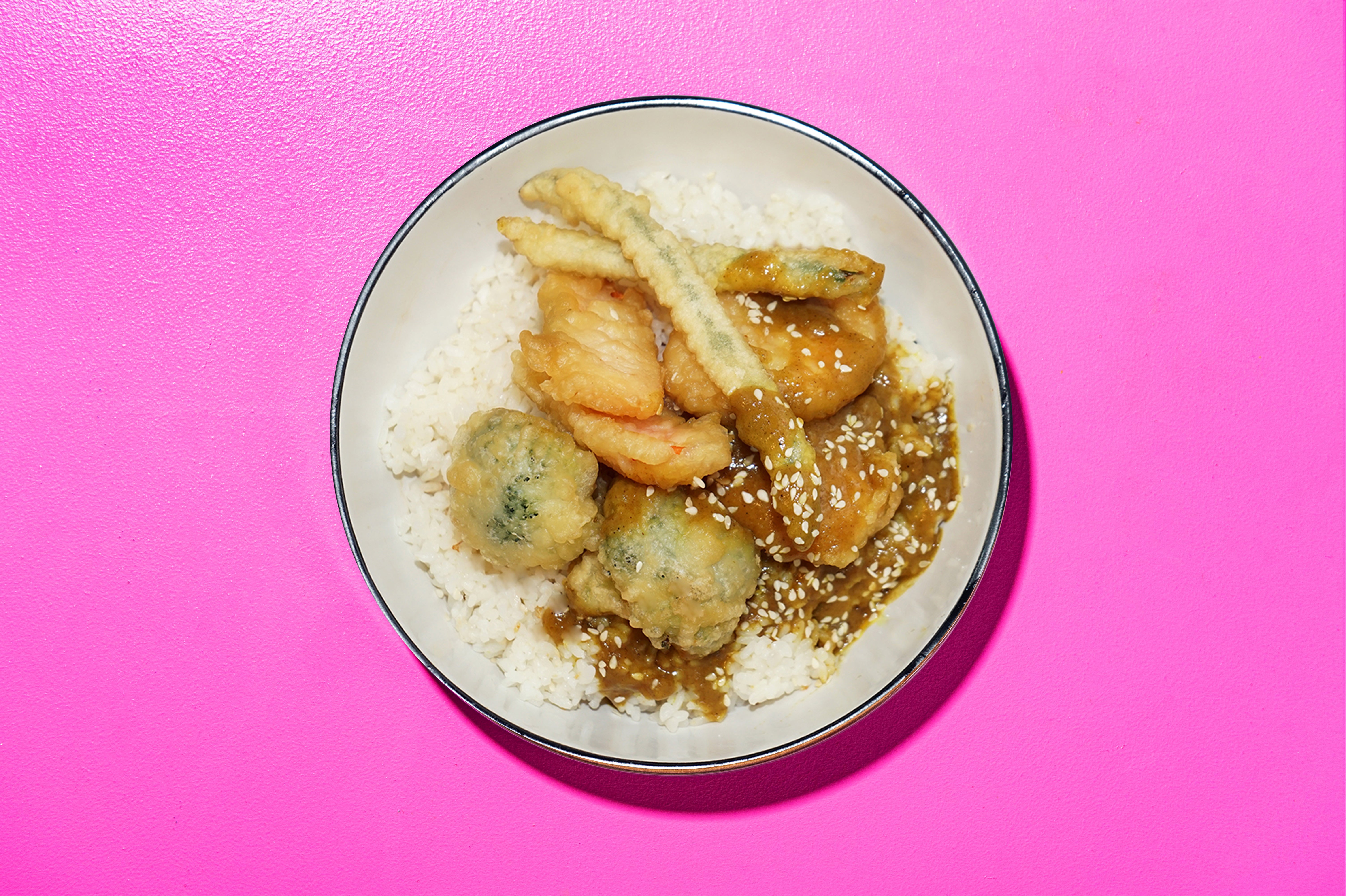 Tempura Vegetable Curry Rice