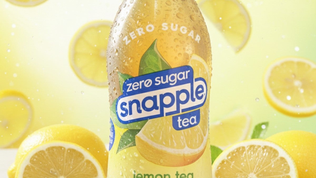 Snapple zero sugar lemon tea