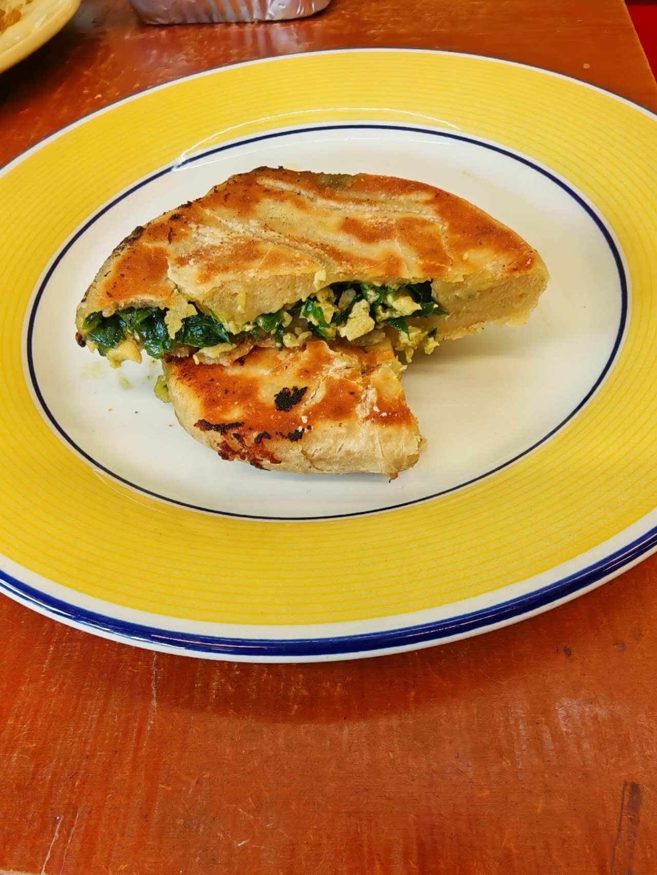 Chive and Egg Flatbread