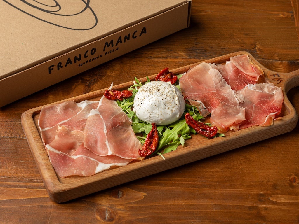 Buffalo Mozzarella and Cured Prosciutto