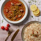 Bazella with rice (Green Peas)