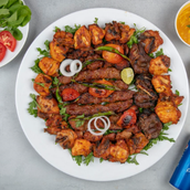 Lamb chops, kofta and Afghani mix kebab. 