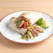 Beef Fajitas Burrito