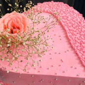  Pink Heart Cake 