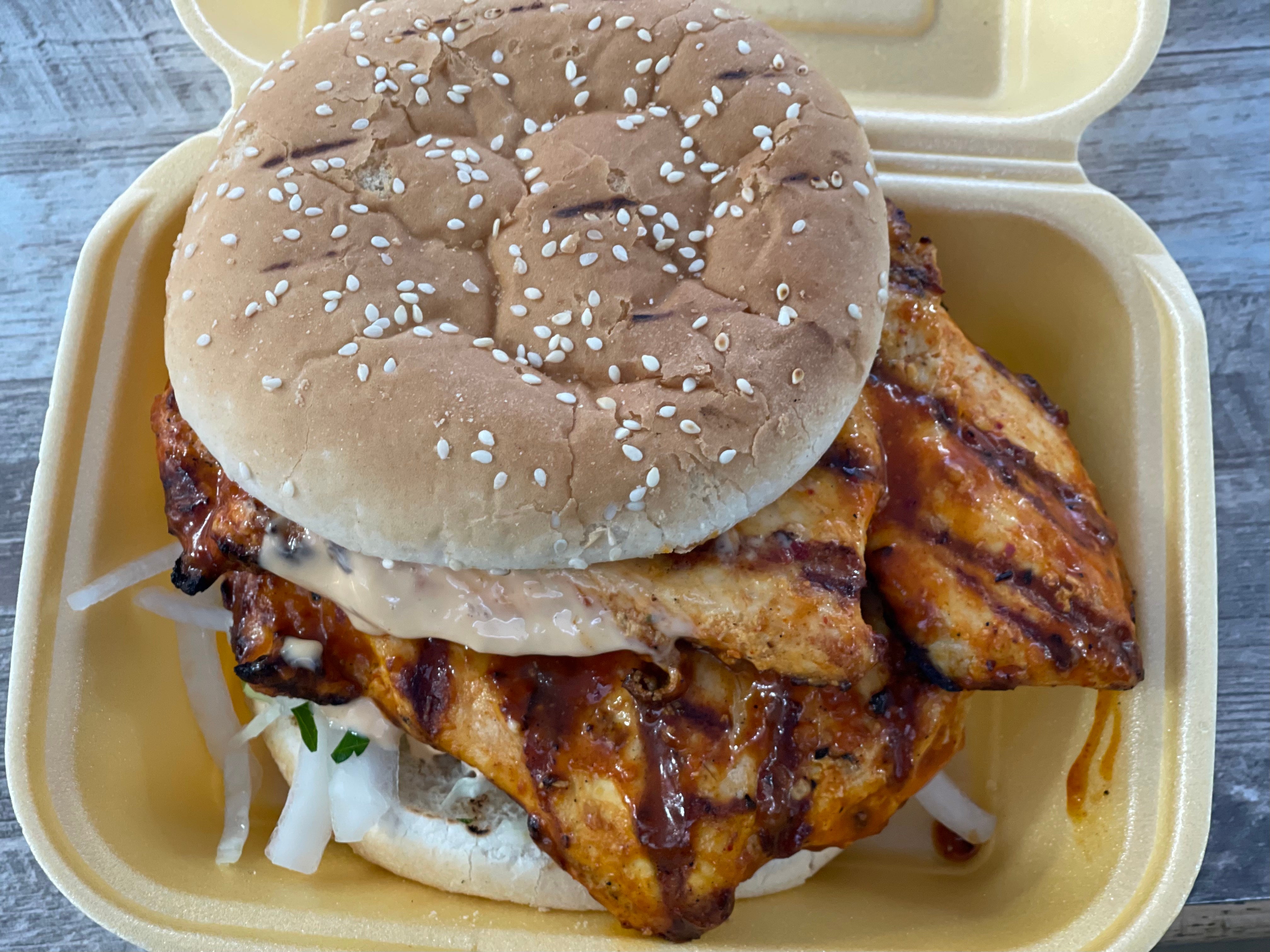 Double Chicken Fillet Peri Peri Burger