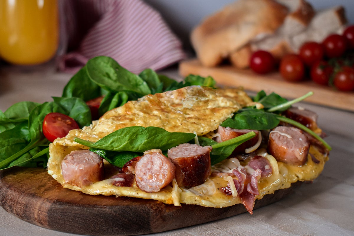 Sausage & Bacon Omelette
