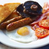 Complete Eglish Breakfast With Tea