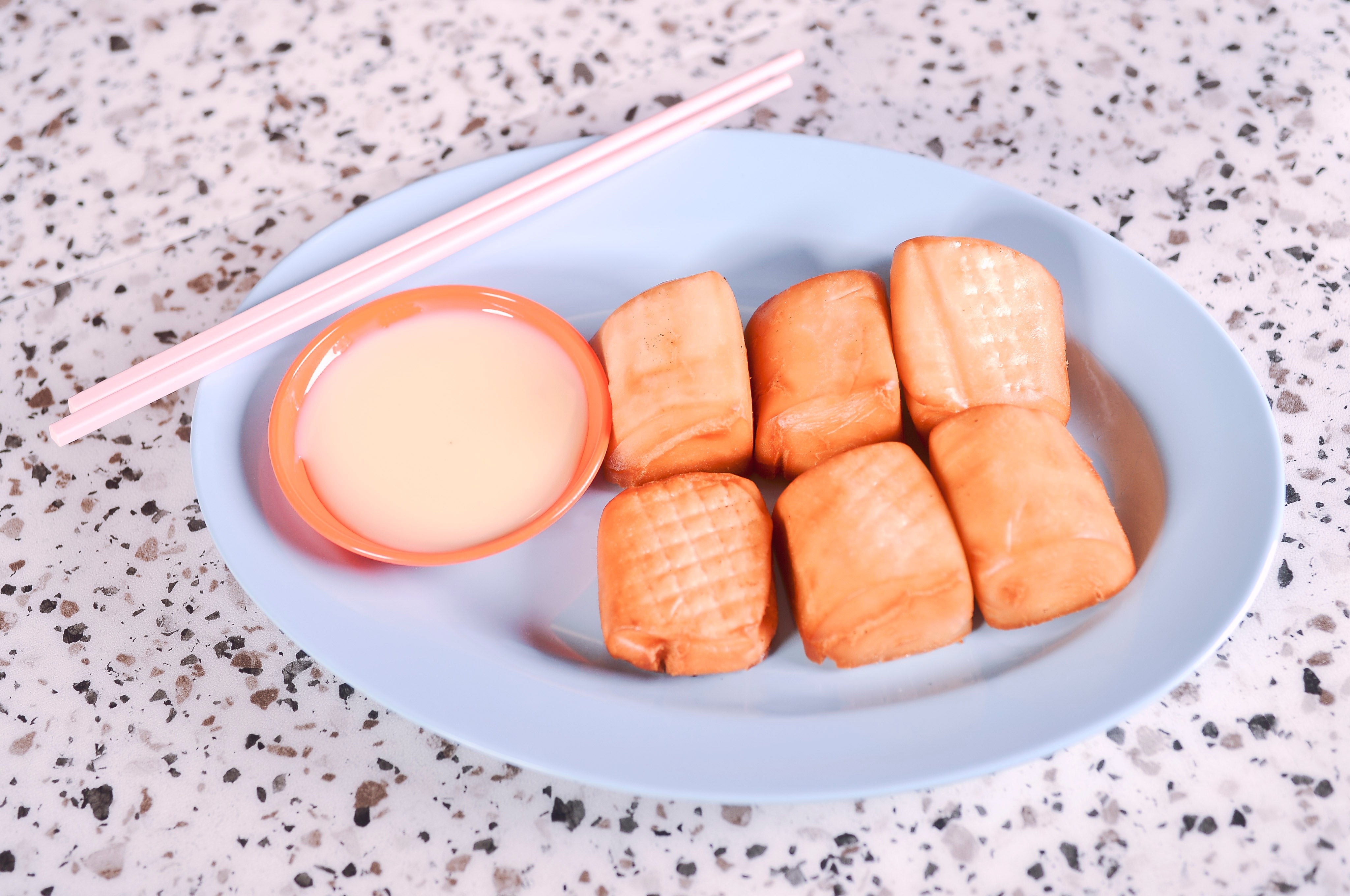 Fried Mantou with Condensed Milk Dip